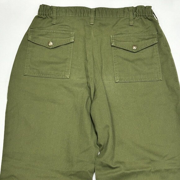 Boy Scouts BSA Pants Size 32H Husky (32x30) Green Official Uniform Twill - Picture 5 of 7